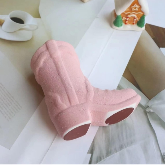 Pink Ceramic Cowboy Boot Match Holder NWOT - Picture 5 of 5